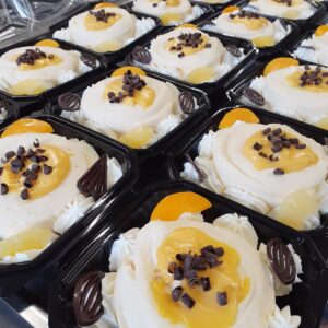 Bavarois 1 persoons bakje in diverse smaken.